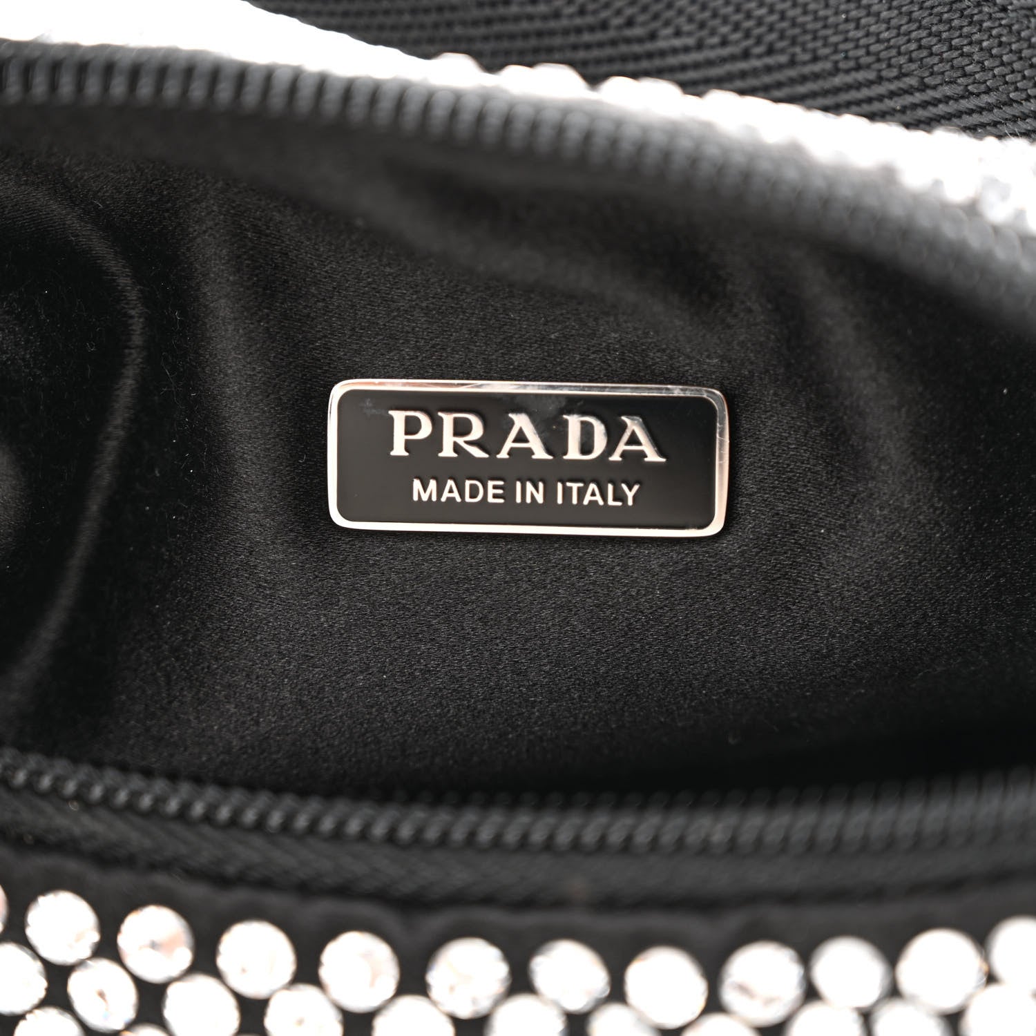 Prada Satin Crystal Mini Re-Edition 2000 Bag Cristal 6 of 10