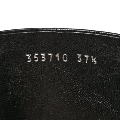 Gucci Kid Side Zip Platform Boots 37.5 Black 8 of 11