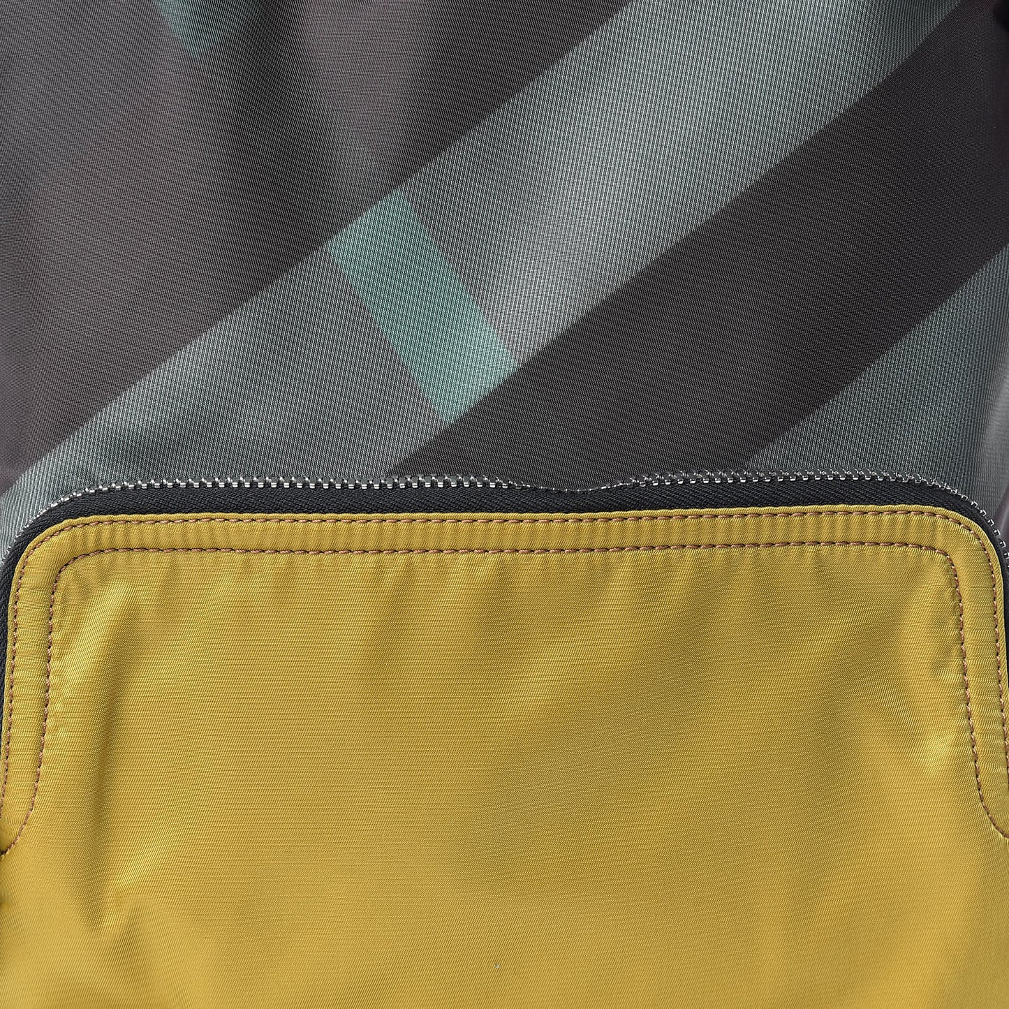 Nylon Check Print Abbeydale Simple Backpack Dark Forest Green
