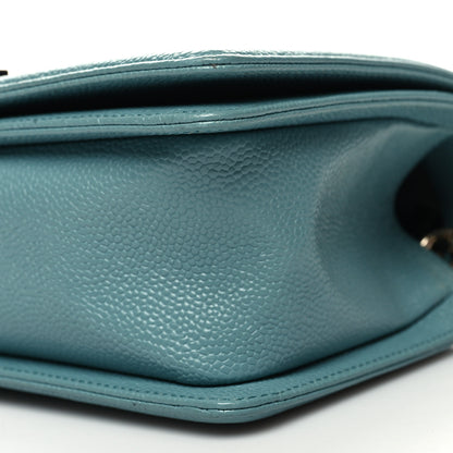 Chanel Caviar Quilted Medium Boy Flap Light Blue 10 of 10