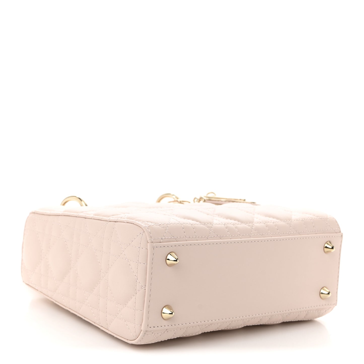 Lambskin Cannage Small My ABCDior Lady Dior Rose Poudre
