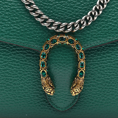 Gucci Calfskin Mini Dionysus Chain Wallet Emerald 7 of 9