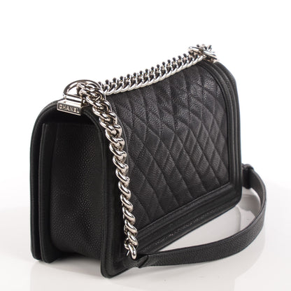 Chanel Caviar Quilted Medium Boy Flap Black 3 of 9