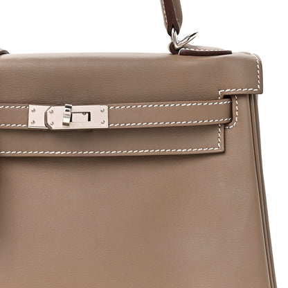 Hermes Swift Kelly Retourne 25 Etoupe 7 of 11