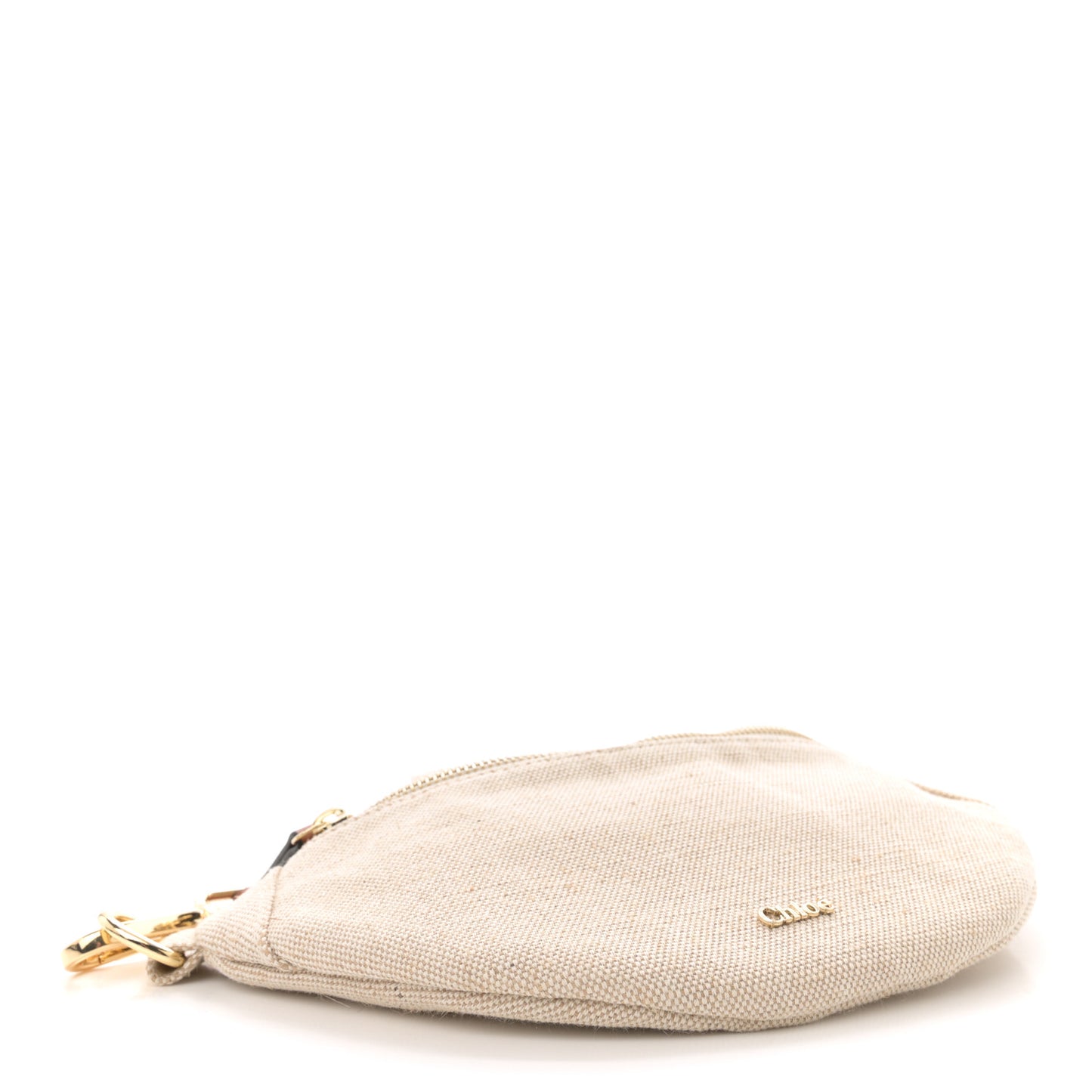 Cotton Calfskin Girls Woody Belt Bag Natural