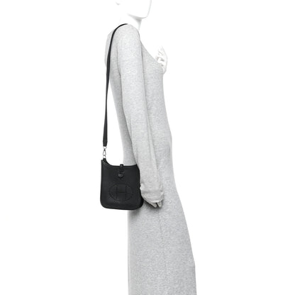 Hermes Taurillon Clemence Evelyne TPM Black 2 of 10