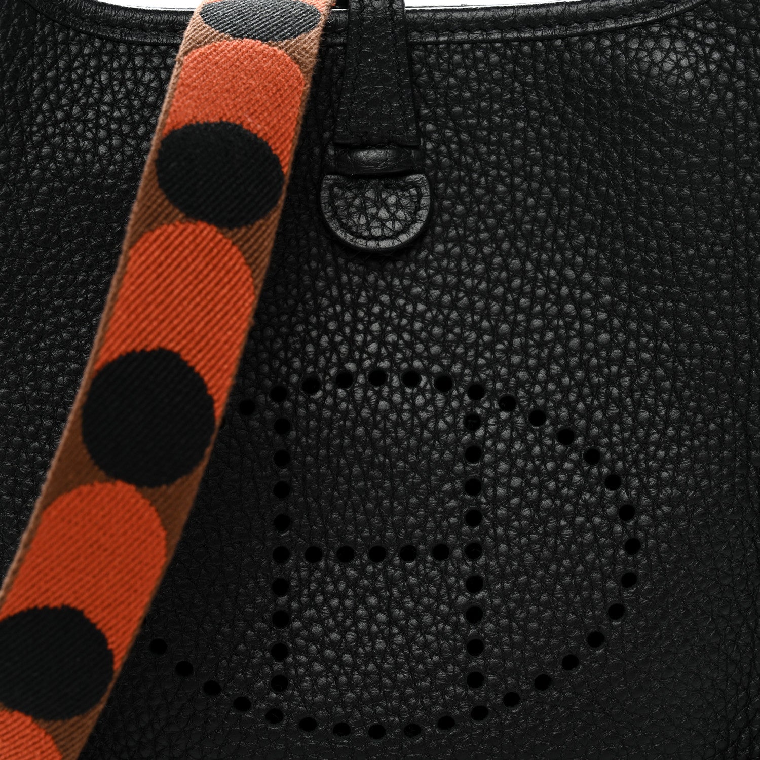 Hermes Taurillon Clemence Evelyne TPM Black Noisette Cuivre 7 of 10