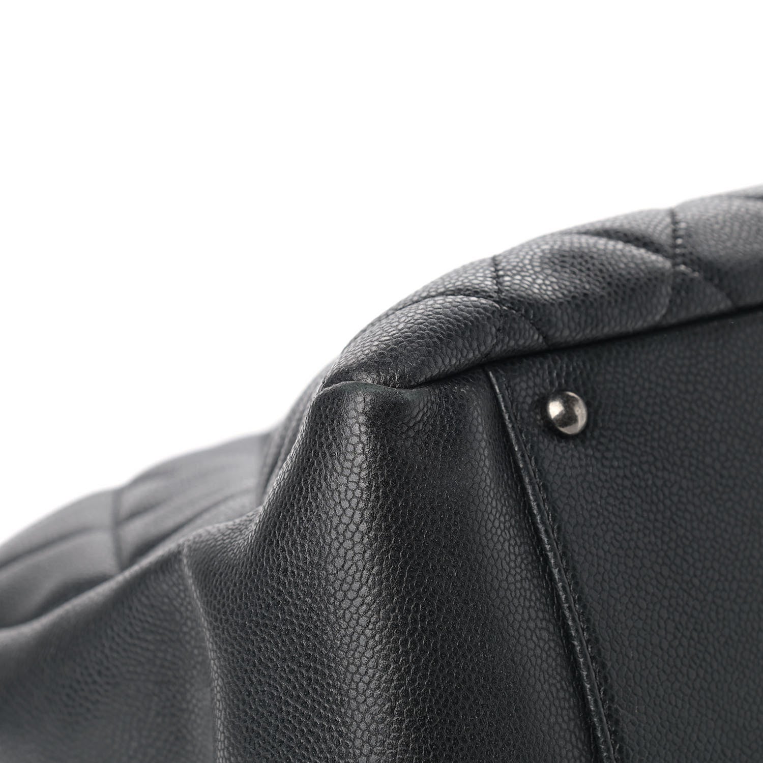 Chanel Caviar Quilted XXL Grand Shopping Tote GST Black 7 of 10