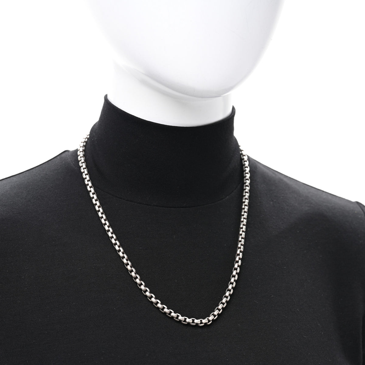David Yurman Sterling Silver 4.8mm Box Chain Necklace 20" 2 of 4