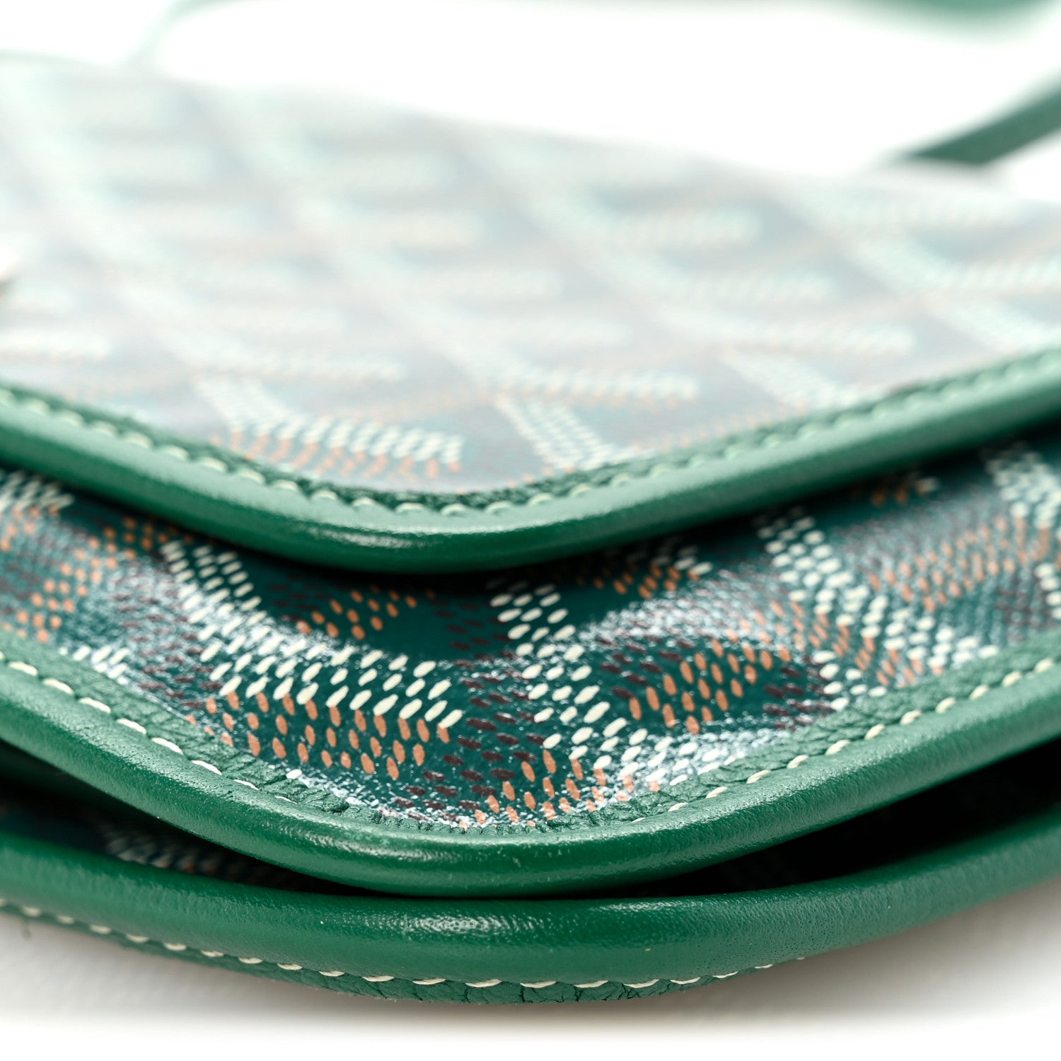 Goyard Goyardine Plumet Wallet Clutch Green 10 of 11