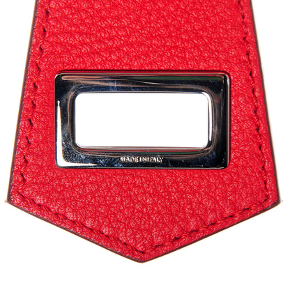 Fendi Vitello Small Clasp Top Hobo Bag Red 9 of 10