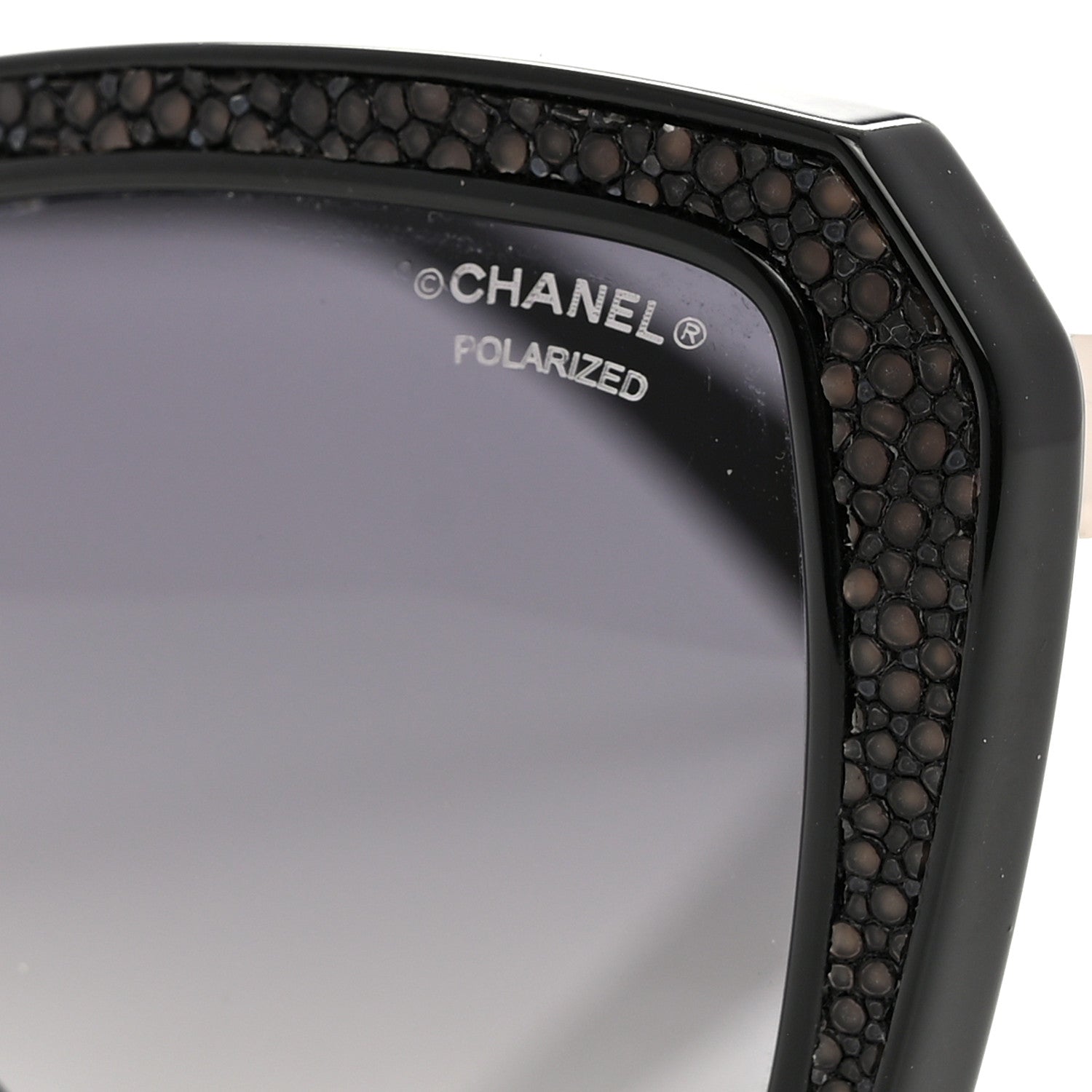 Chanel Stingray CC Polarized Sunglasses 6046-Q Black 8 of 9