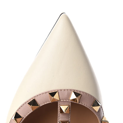 Valentino Garavani Patent Rockstud Ankle Strap 100mm Pumps 40 Light Ivory Poudre 8 of 8