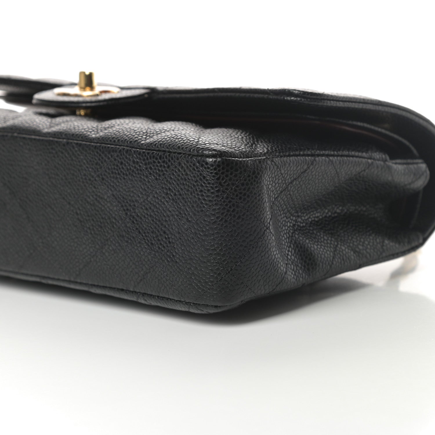 Chanel Caviar Quilted Medium Double Flap Black 10 of 12