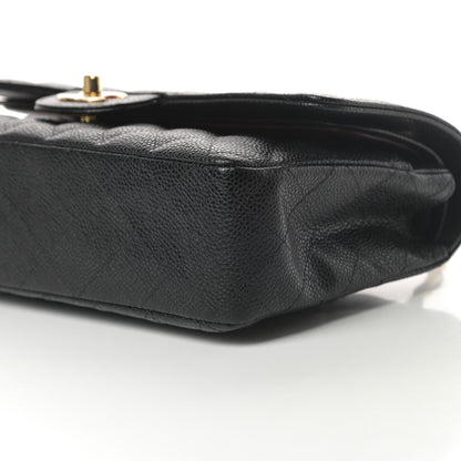 Chanel Caviar Quilted Medium Double Flap Black 10 of 12