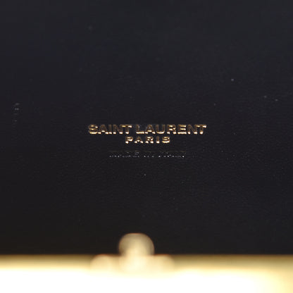 Saint Laurent Plexiglass Minaudiere Tuxedo Box Clutch Black 8 of 14