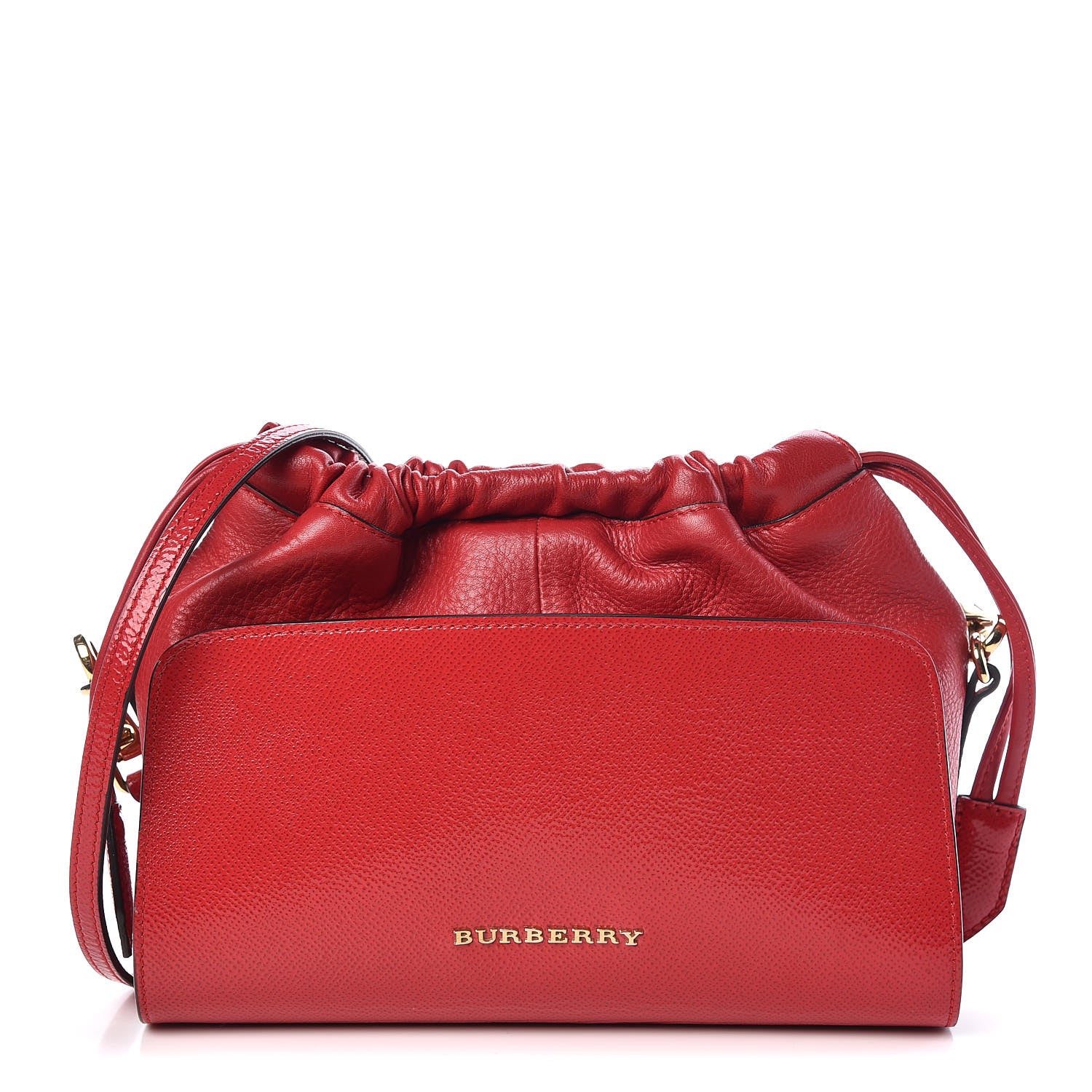Burberry Patent Calfskin Small Dinton Crossbody Bag Bright Rose 1 of 12