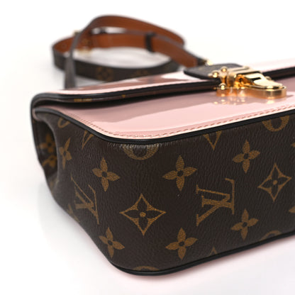 Louis Vuitton Patent Calfskin Monogram Cherrywood BB Rose Ballerine 7 of 8