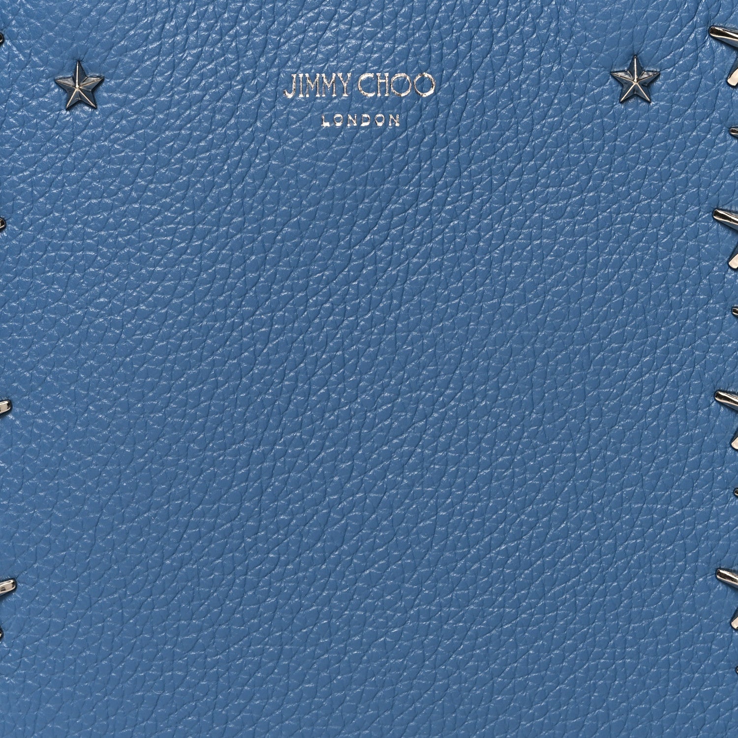 Jimmy Choo Soft Grainy Calfskin Star Studded Mini Pegasi Tote Butterfly Blue 7 of 10