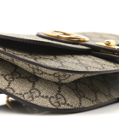 Gucci GG Supreme Monogram Textured Dollar Calfskin Blondie Belt Bag Beige Ebony New Acero 9 of 10