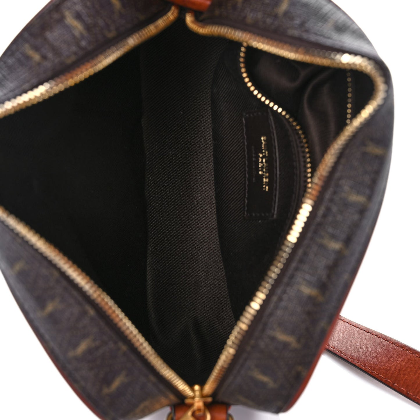 Canvas Smooth Calfskin Le Monogramme Camera Bag Chestnut