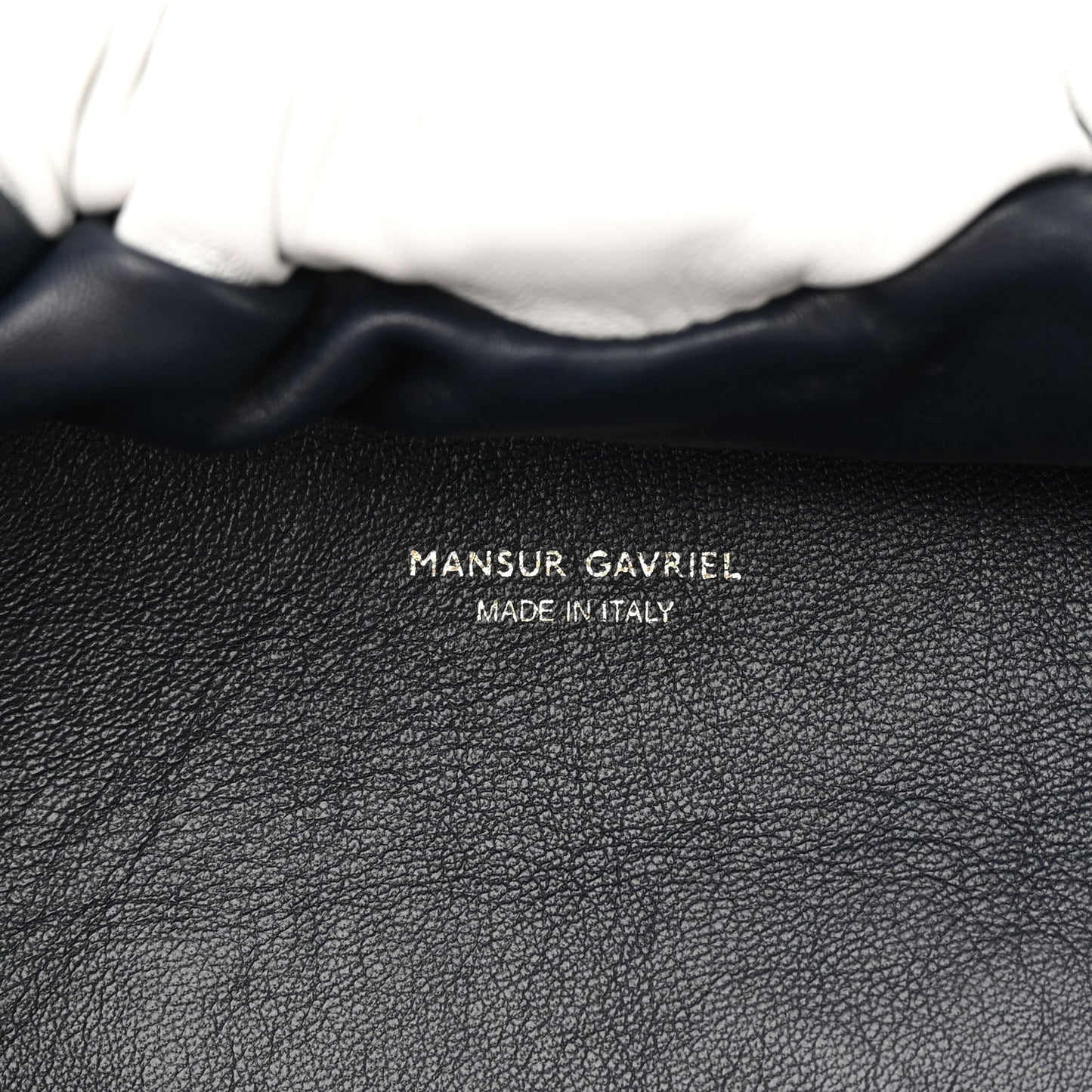 Lambskin Cloud Clutch White