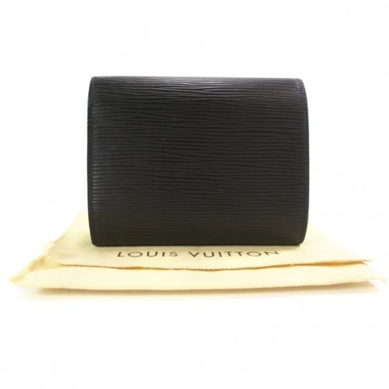 Louis Vuitton Epi Joey Wallet Black 2 of 9