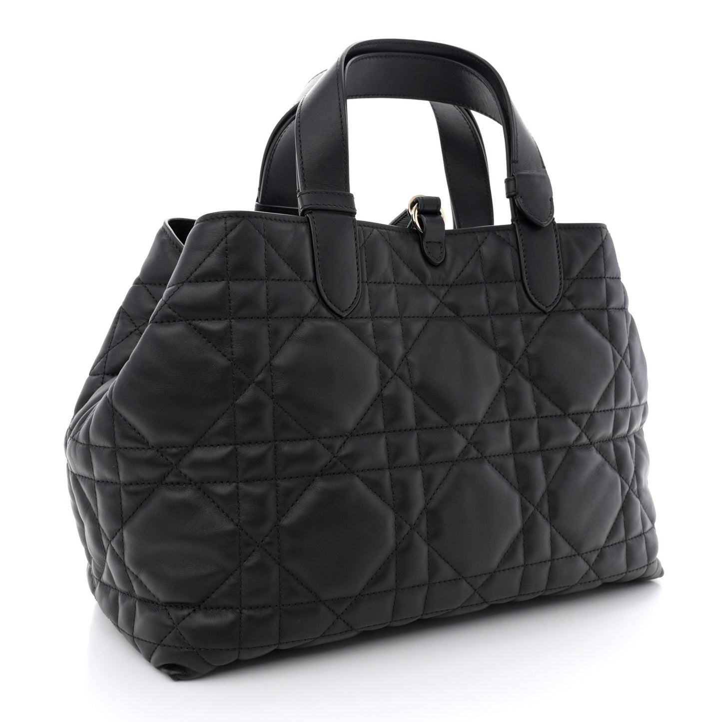 Calfskin Macrocannage Medium Toujours Black
