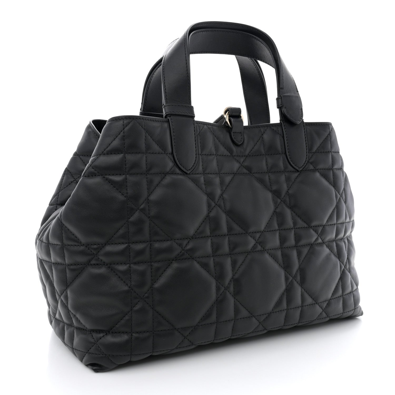 Christian Dior Calfskin Macrocannage Medium Toujours Black 4 of 11