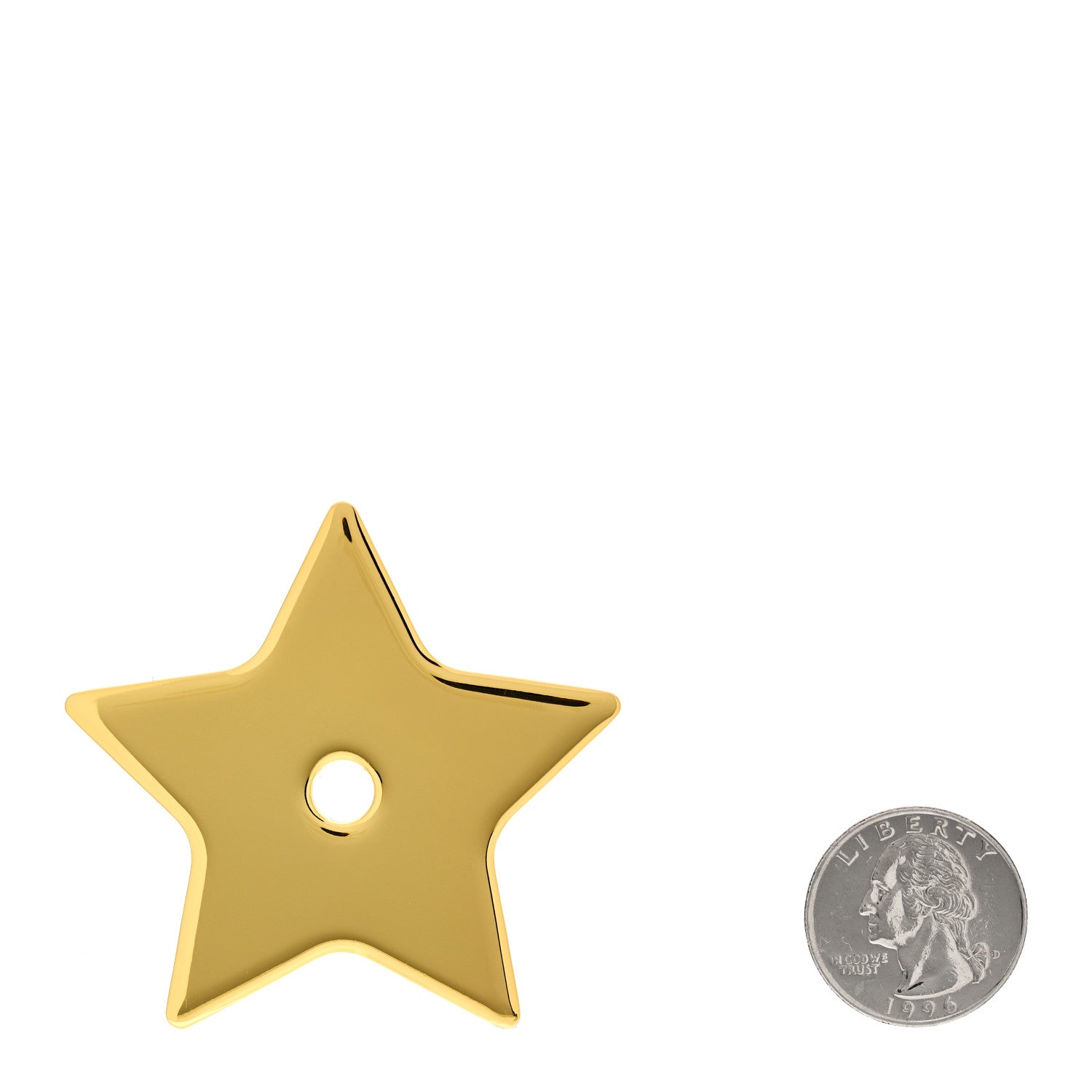 Christian Dior Calfskin Miss Dior Idol Barrette Pale Gold 1677725