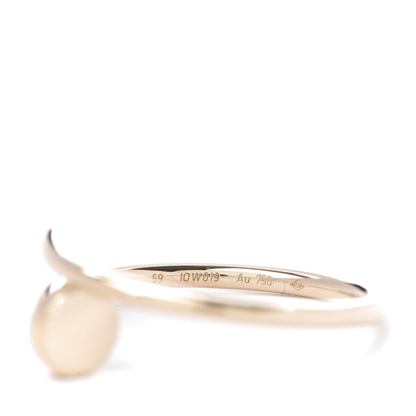 18K Yellow Gold Small Juste Un Clou Ring 59 8.75