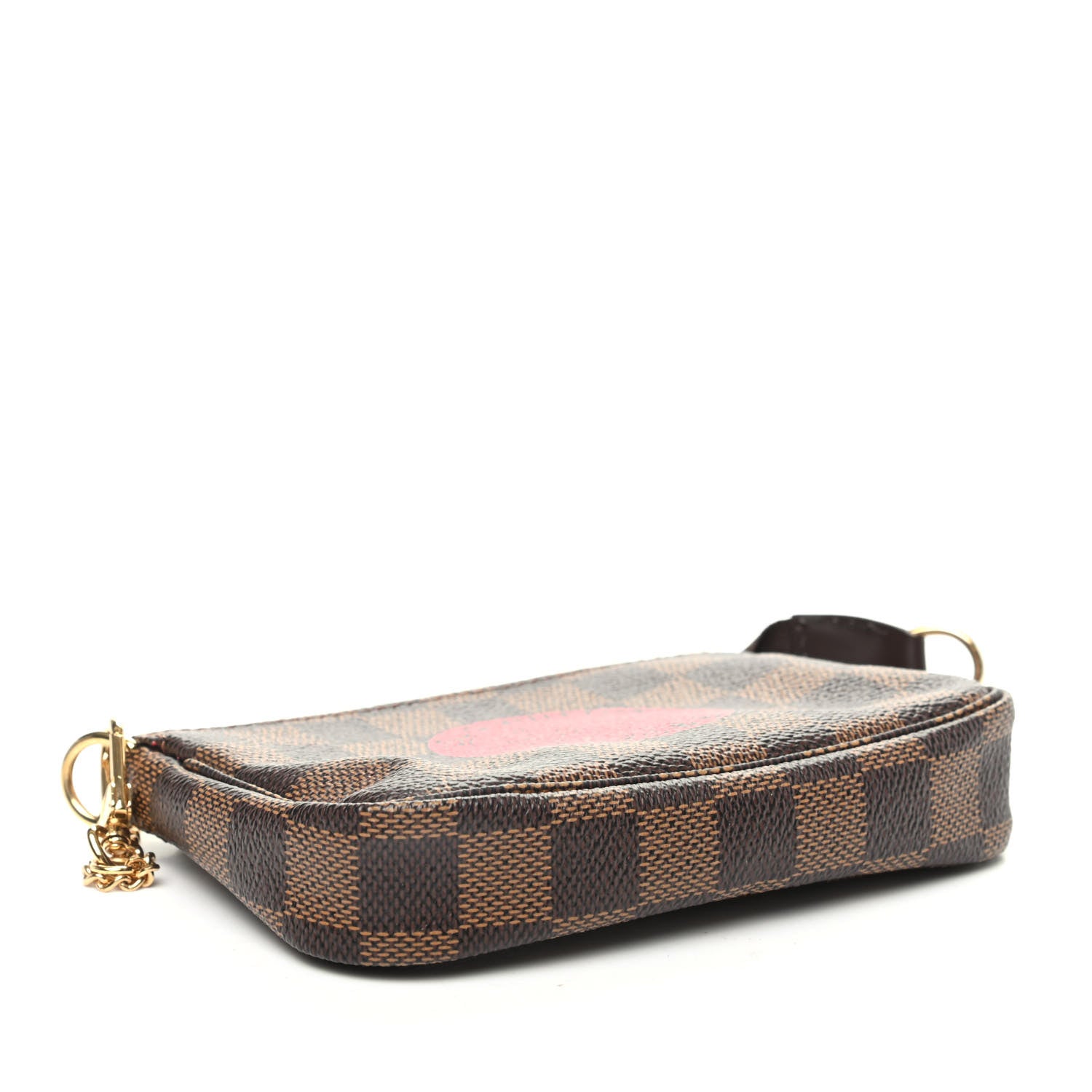 Louis Vuitton Damier Ebene Complice Trunks and Bags Mini Pochette Accessories Red 4 of 6