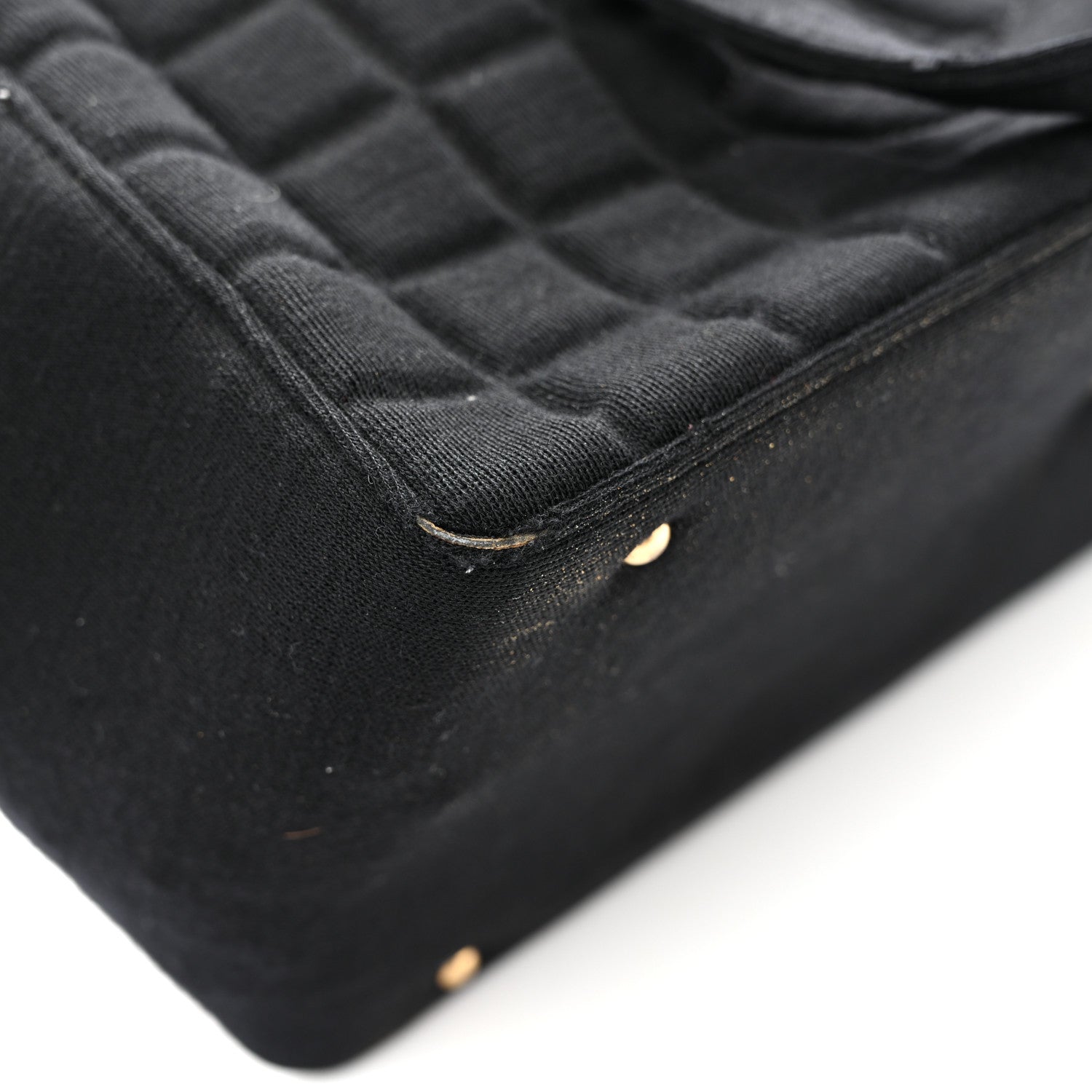 Chanel Jersey Square Quilted Bowler Black 13 of 15
