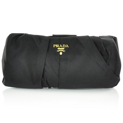 Prada Satin Frame Evening Bag Black 1 of 9