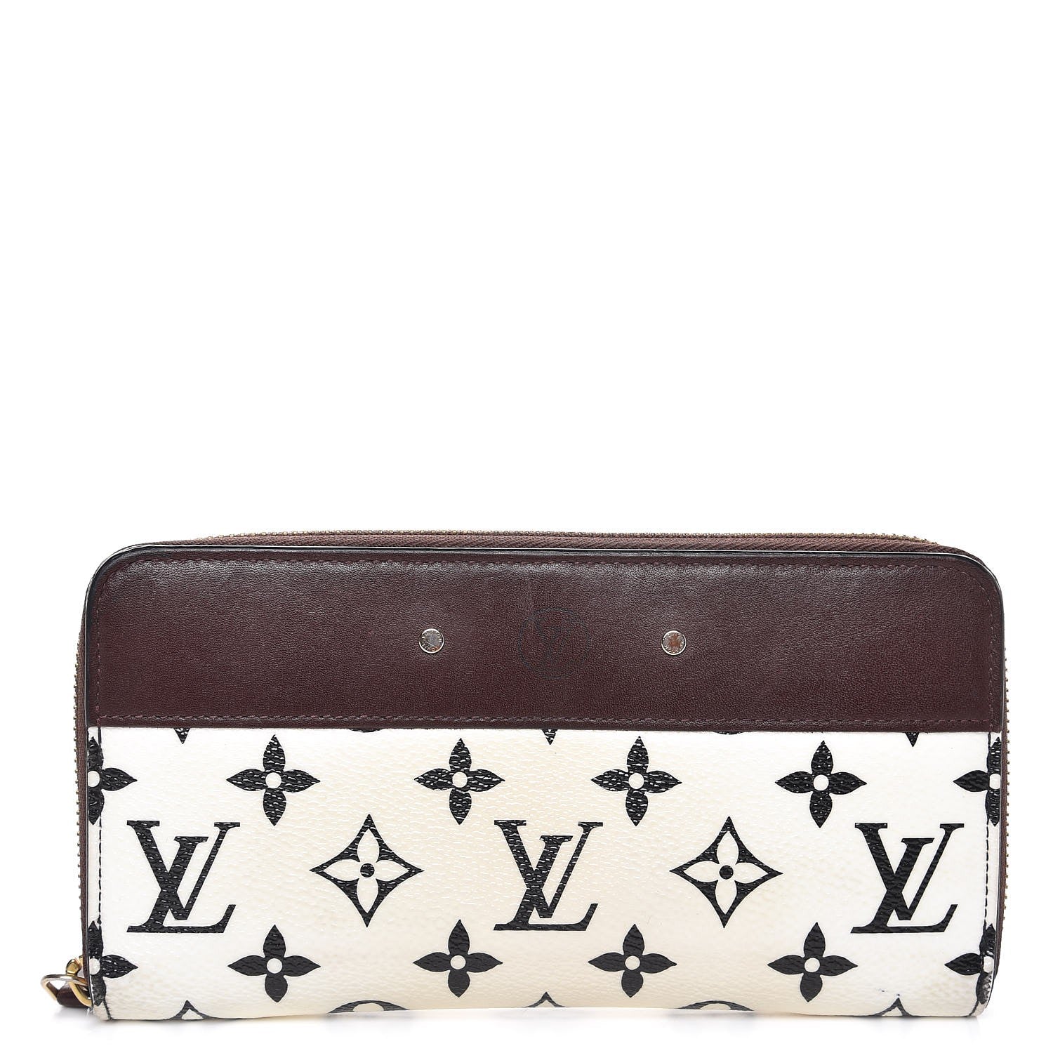 Louis Vuitton Calfskin Monogram Gamma Zippy Wallet White Chocolate 9 of 16