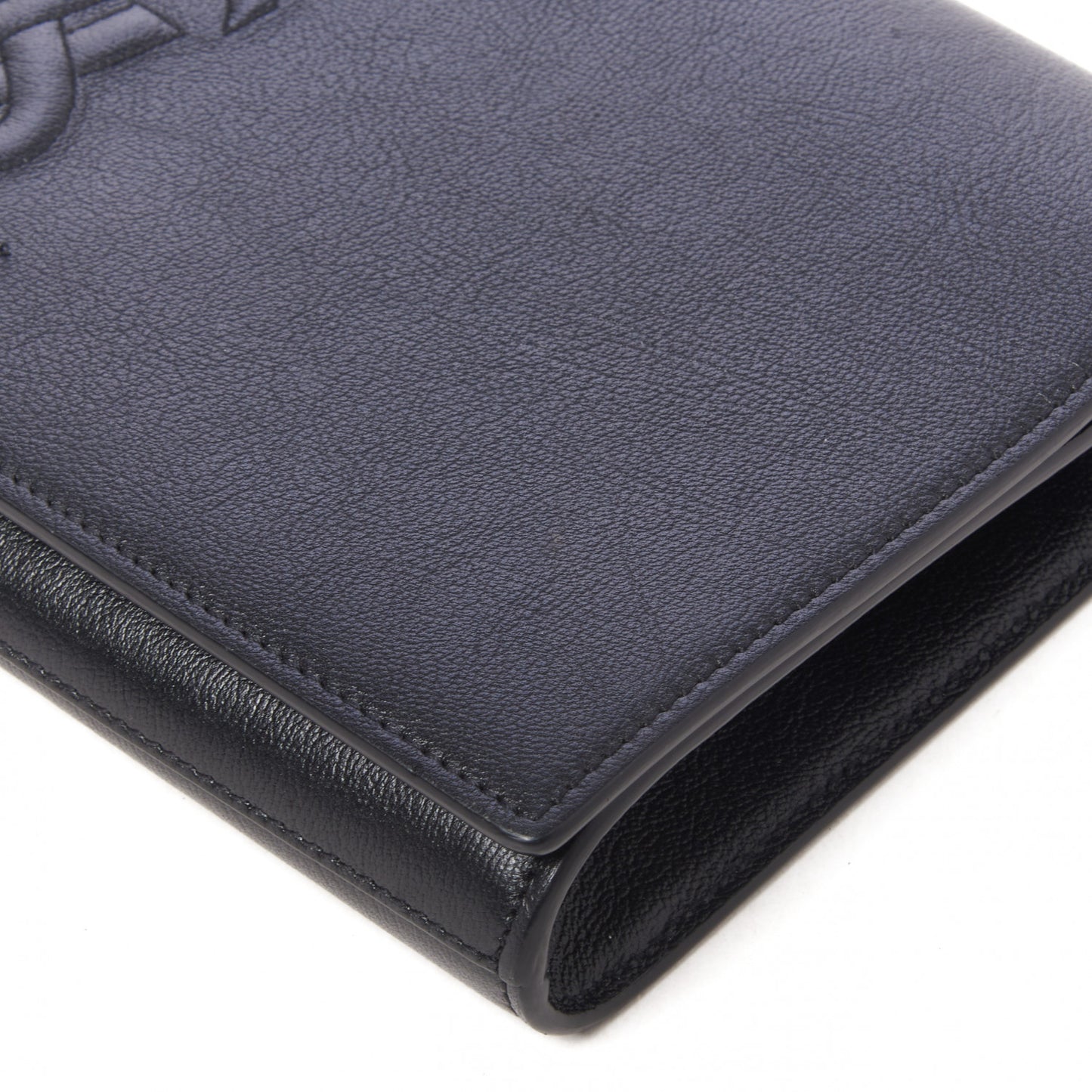 Calfskin Monogram Large Belle De Jour Clutch Black