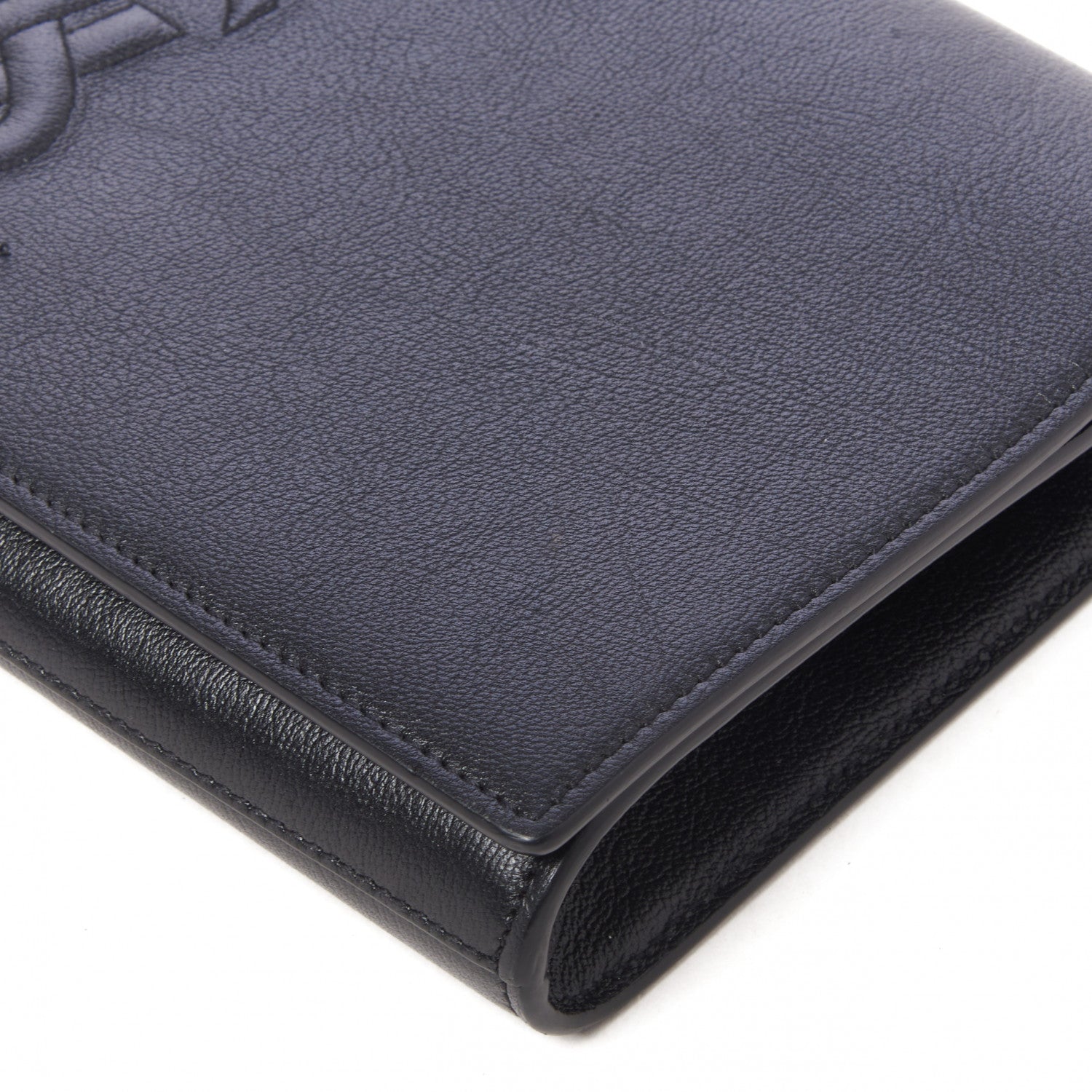 Saint Laurent Calfskin Monogram Large Belle De Jour Clutch Black 4 of 8