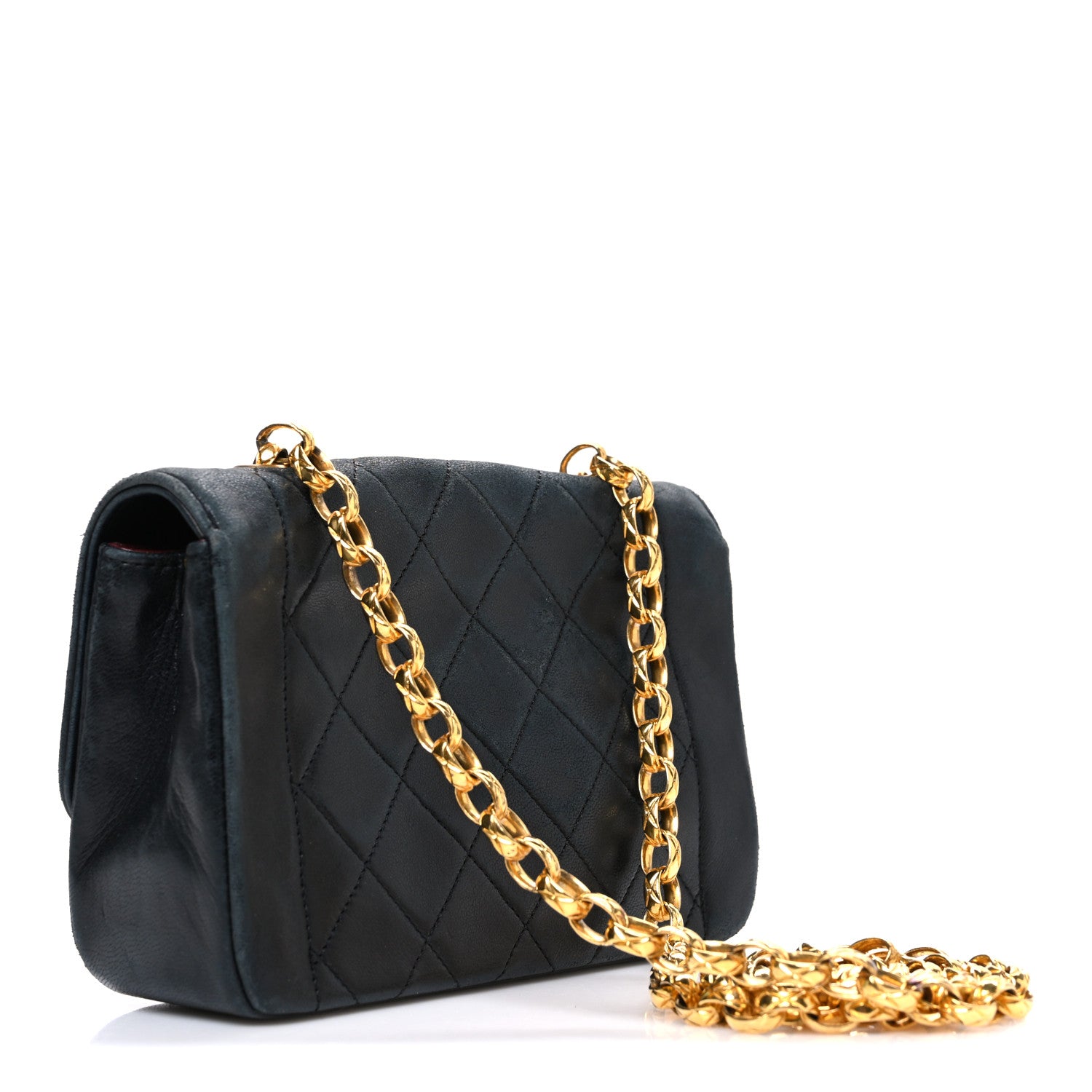 Chanel Lambskin Quilted Mini Bijoux Diana Flap Black 3 of 12