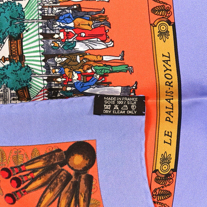 Hermes Silk Promenades de Paris Scarf 70 Lavande Corail Vieil Or 3 of 5