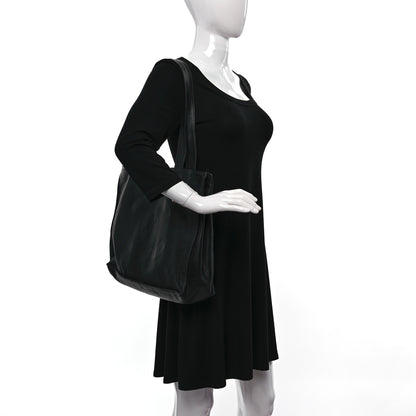 Chanel Calfskin CC Tote Black 2 of 13