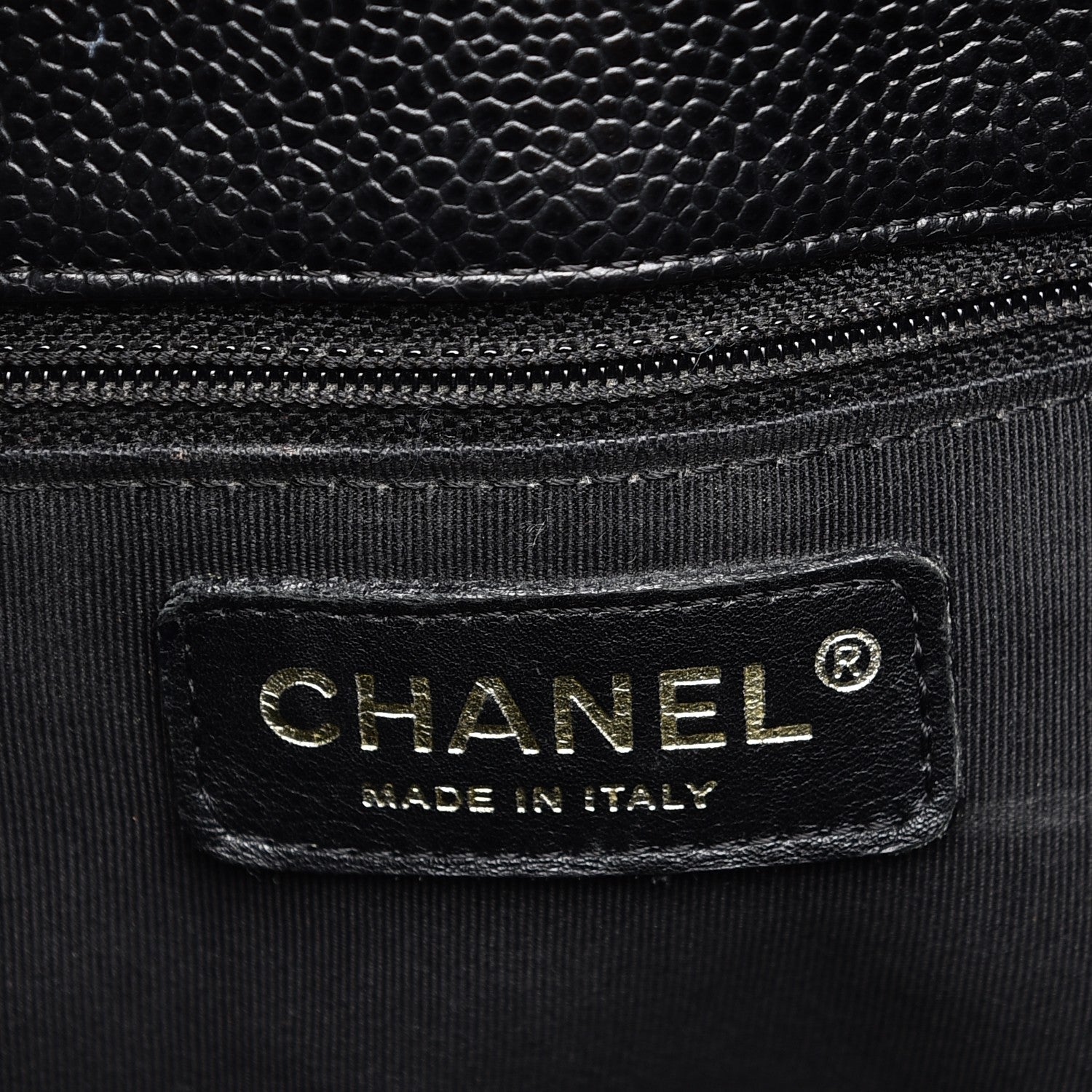 Chanel Caviar Quilted Petit Shopping Tote PST Black 6 of 8