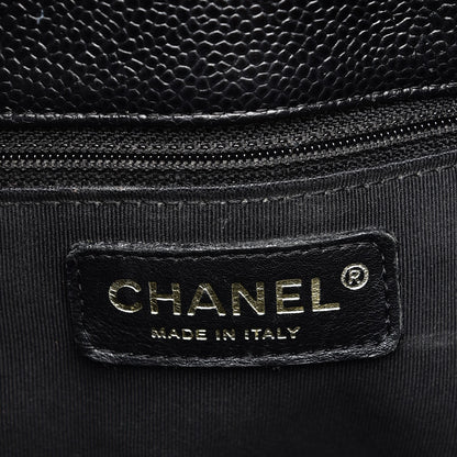Chanel Caviar Quilted Petit Shopping Tote PST Black 6 of 8