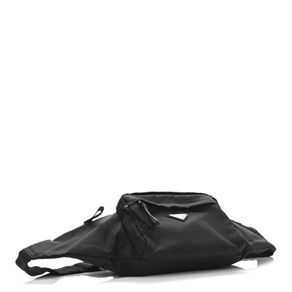 Prada Tessuto Nylon Double Pocket Belt Bag Black 4 of 10
