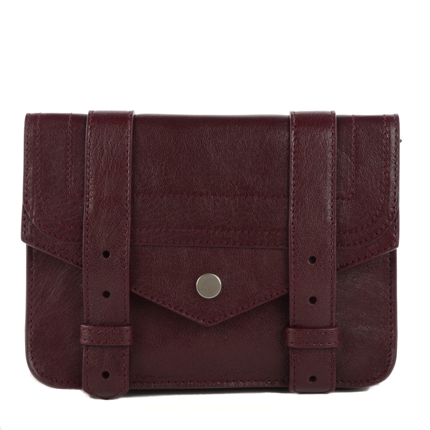 Proenza Schouler Lambskin Large PS1 Chain Wallet Oxblood 1 of 6