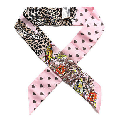 Hermes Silk Jungle Love Love Twilly Rose Pale Etoupe 1 of 4