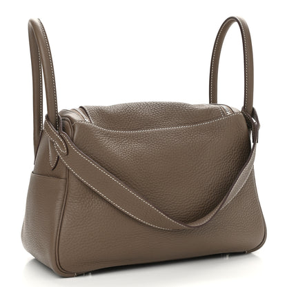 Hermes Taurillon Clemence Lindy 26 Etoupe 2 of 9