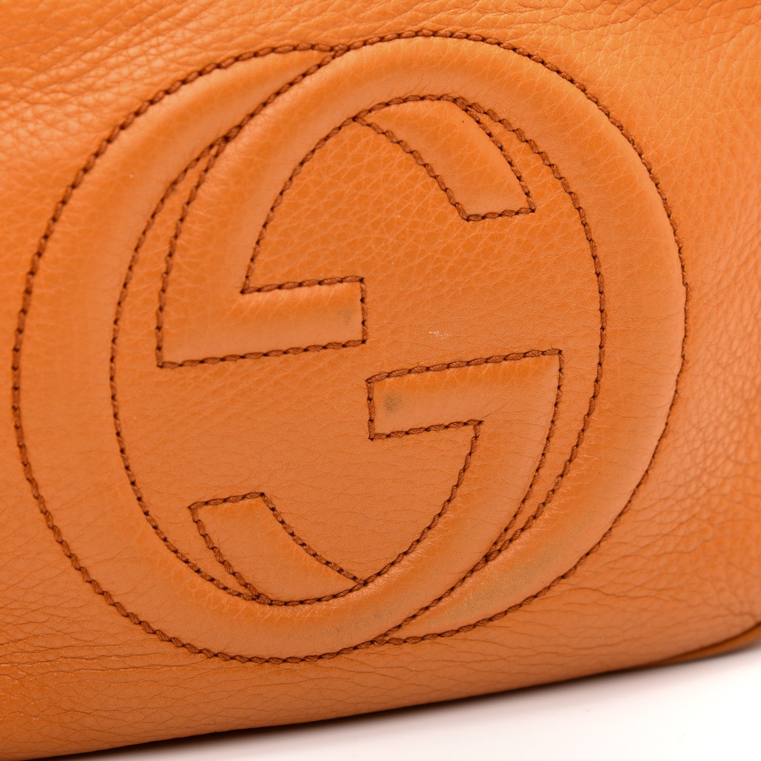 Gucci Pebbled Calfskin Small Soho Disco Bag Curcuma 11 of 11