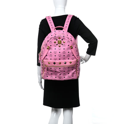 MCM Visetos Studded Small Dual Stark Backpack Pink 2 of 11