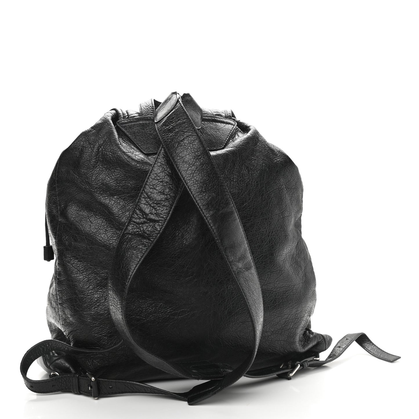 Agneau Classic Silver Hardware S Traveler Backpack Black