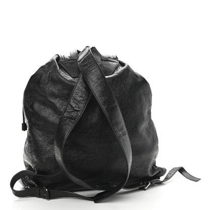 Balenciaga Agneau Classic Silver Hardware S Traveler Backpack Black 1 of 9